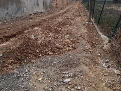 Pavimentació del carrer-camí del Molinet