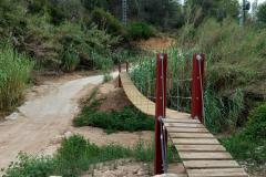 Passarel·la peatonal sobre el riu Gaià